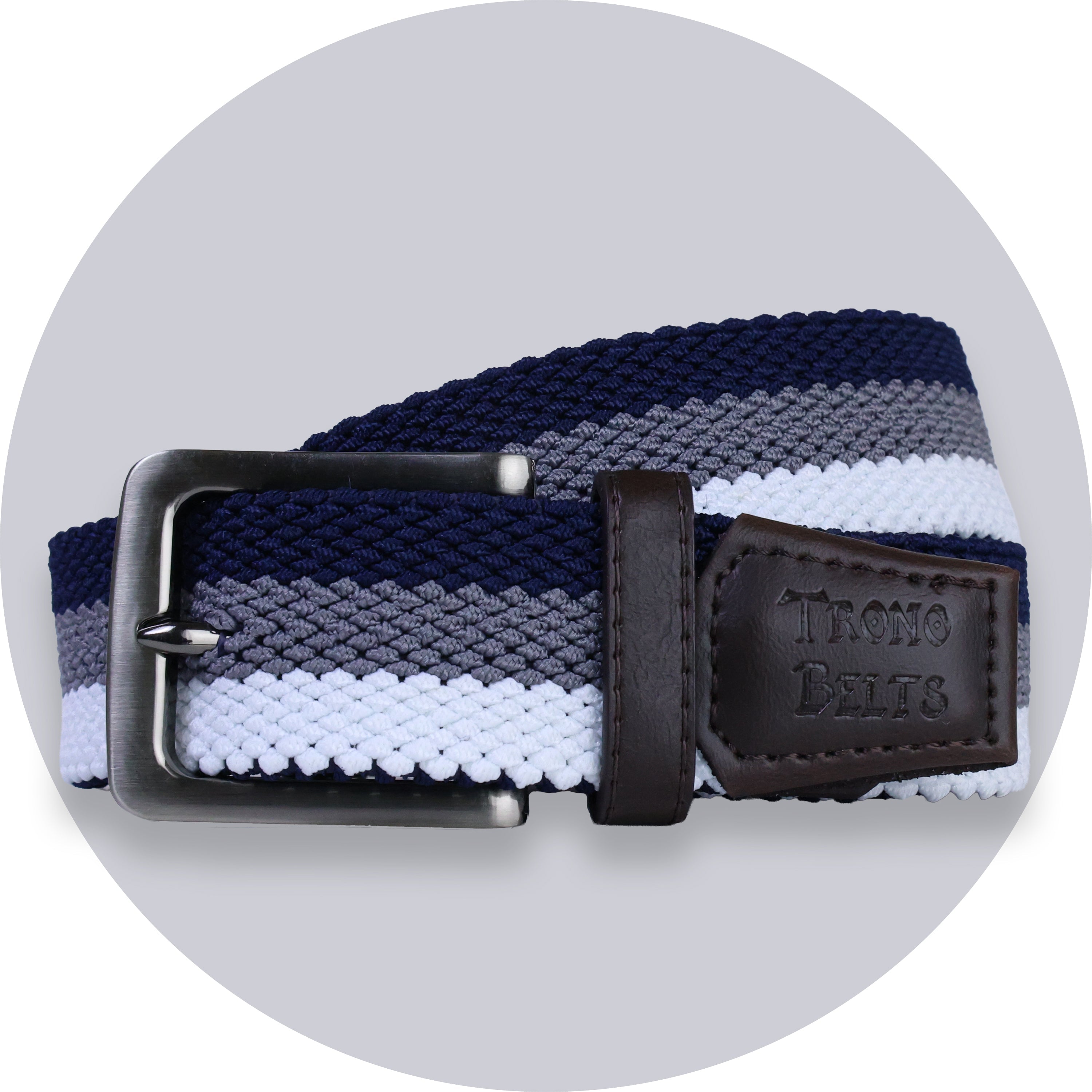 Navy Steel Premium Stretch Belt