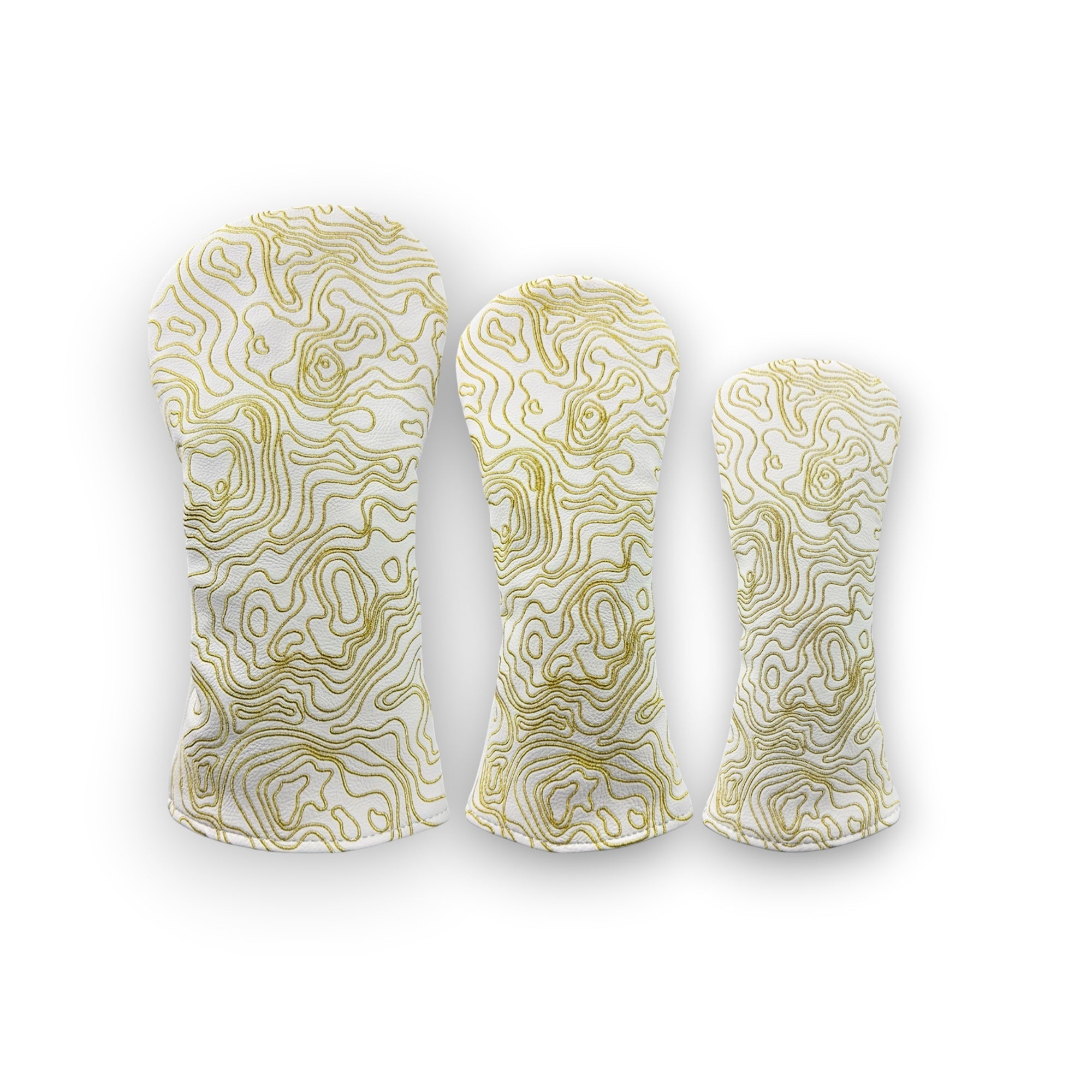 Topographic Edition - Pure White / Embroidered Sunrise Gold