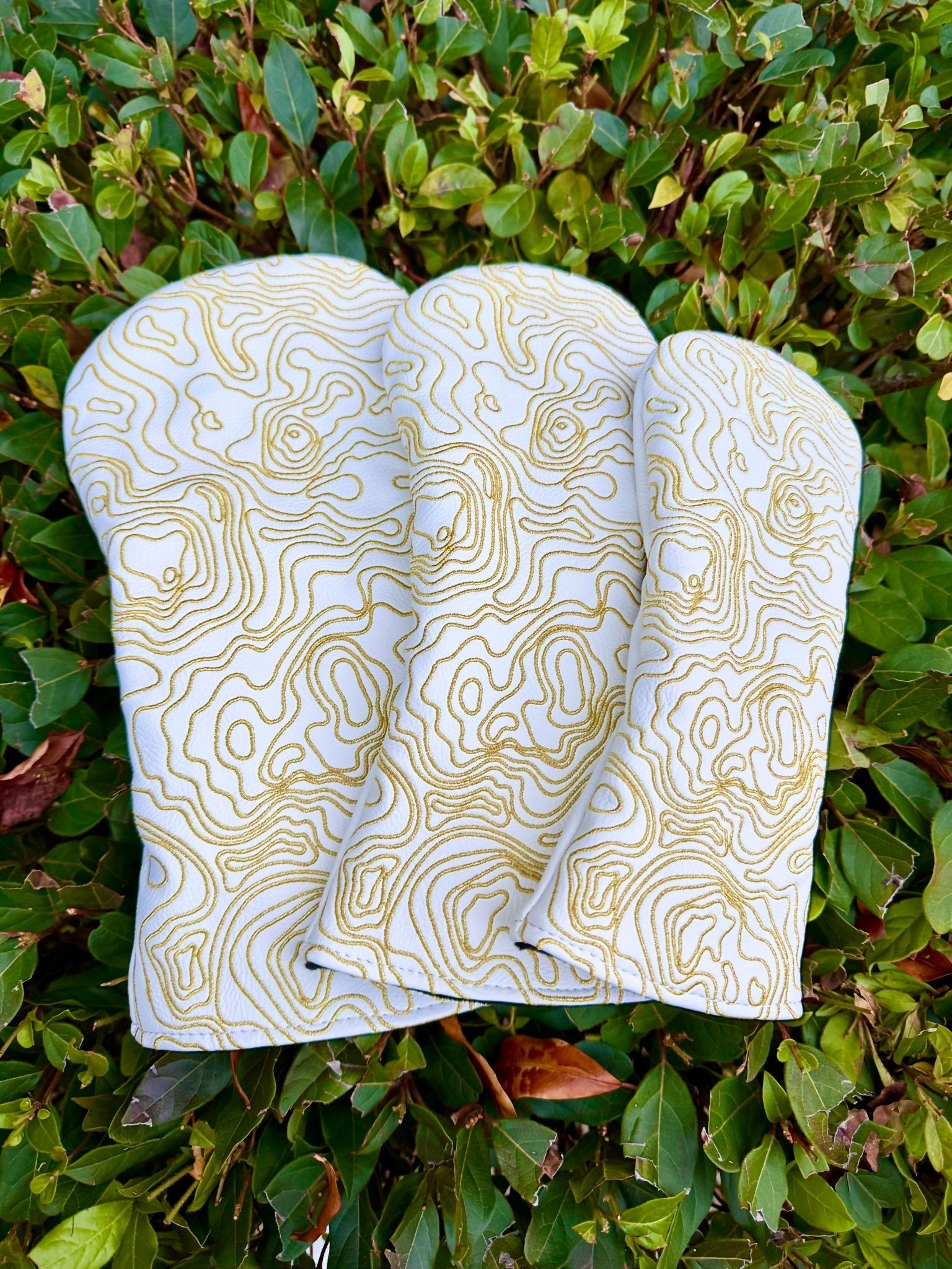 Topographic Edition - Pure White / Embroidered Sunrise Gold